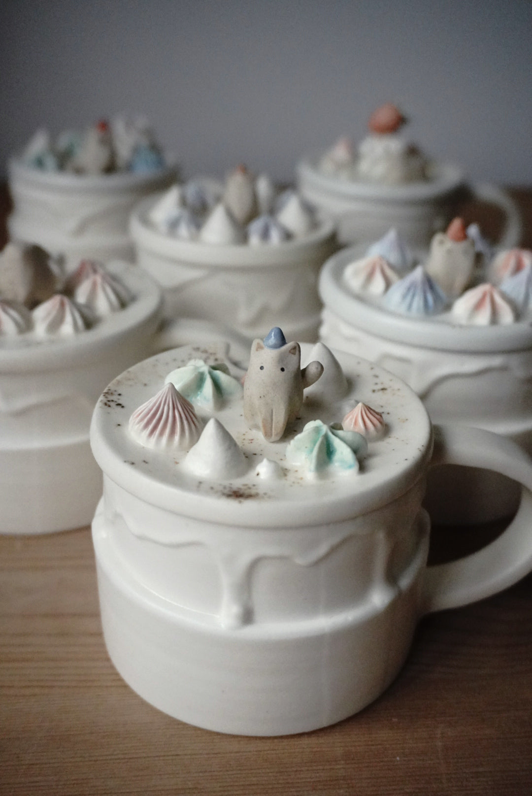 Lidded Cup - Rainbow Cake