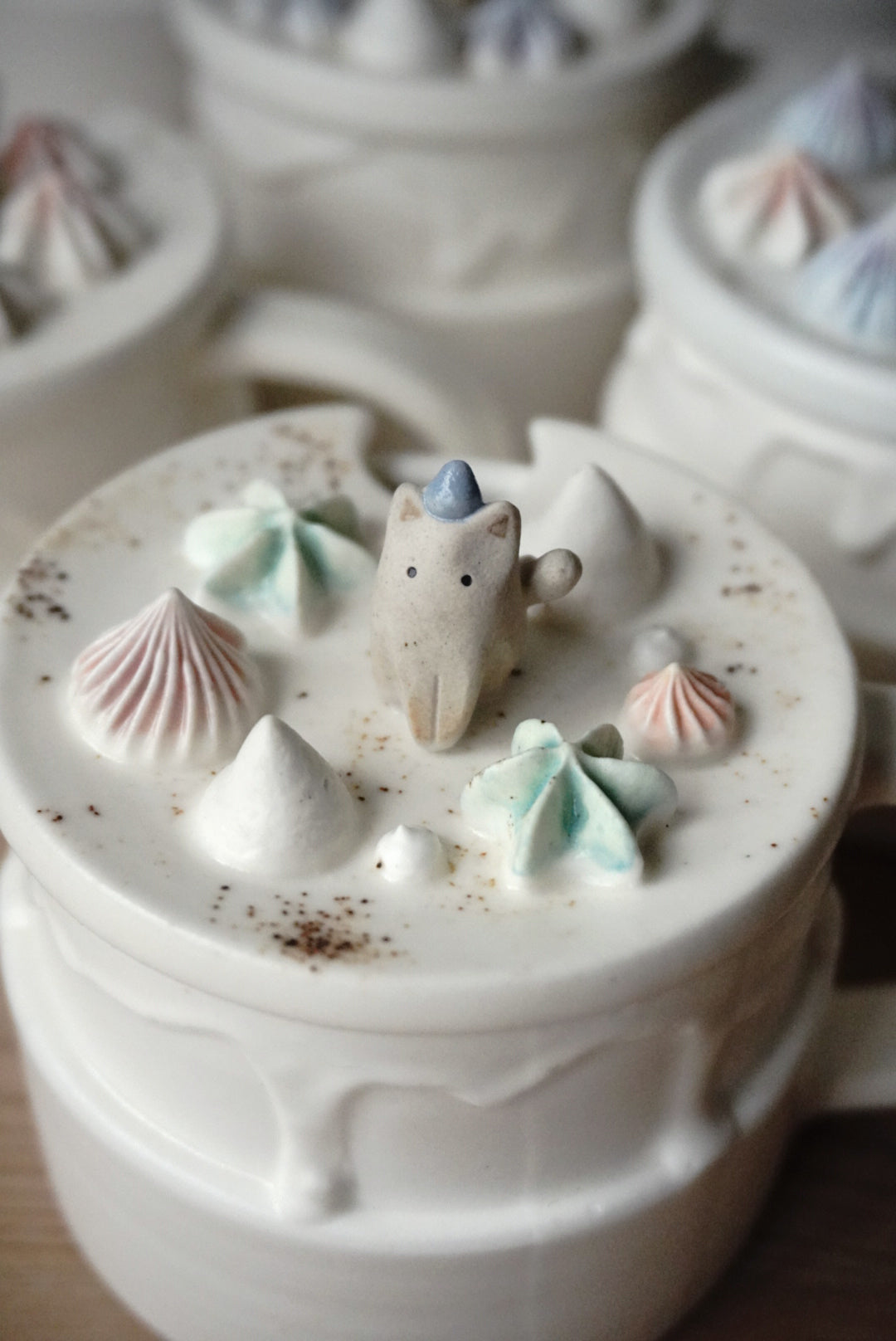 Lidded Cup - Rainbow Cake