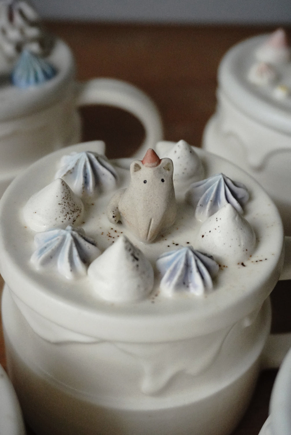 Lidded Cup - Rainbow Cake