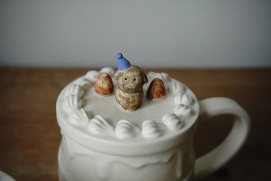 Lidded Cup - Creamy Vanilla Doggy